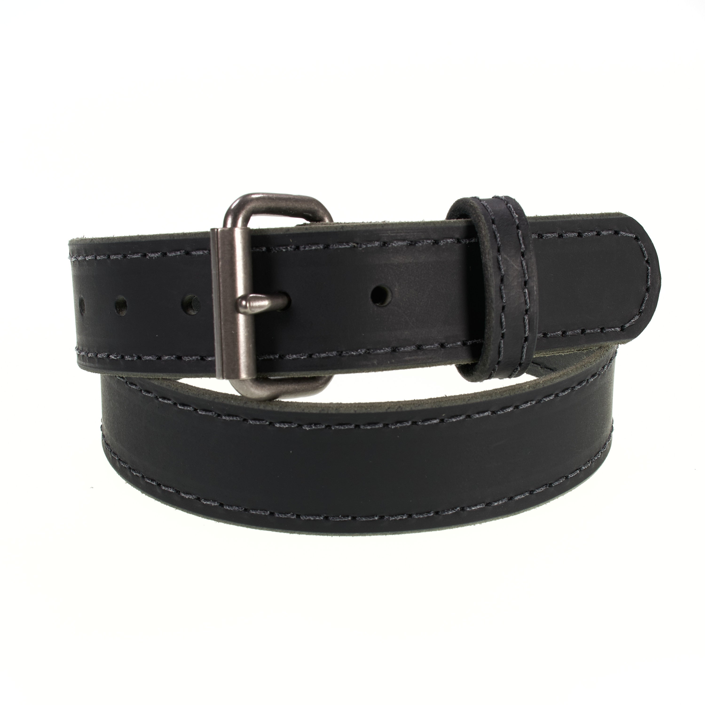 The Retro Rider - Men's Classic Leather Belt, 1.5" Wide, Made In USA By Amish Craftsmen - View #13