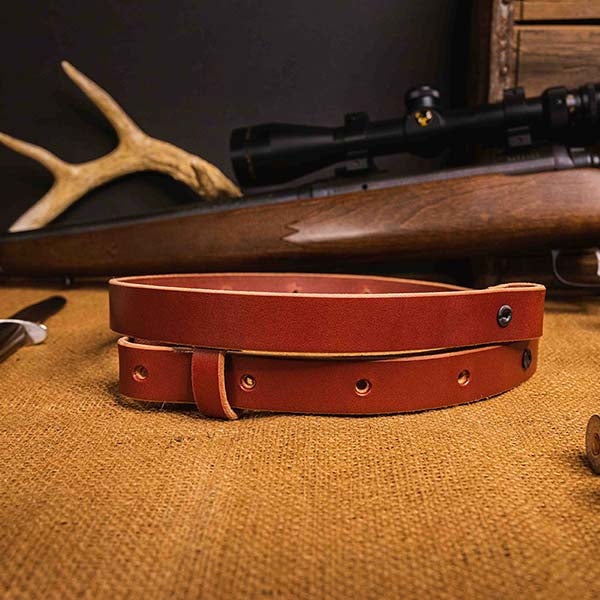 The Hunter - Leather Rifle Sling