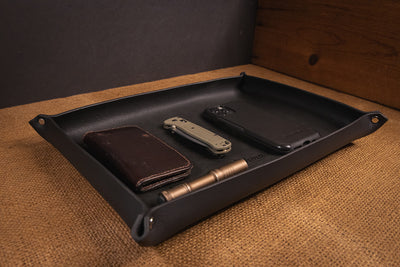 Handmade USA Premium Leather Organizer Tray