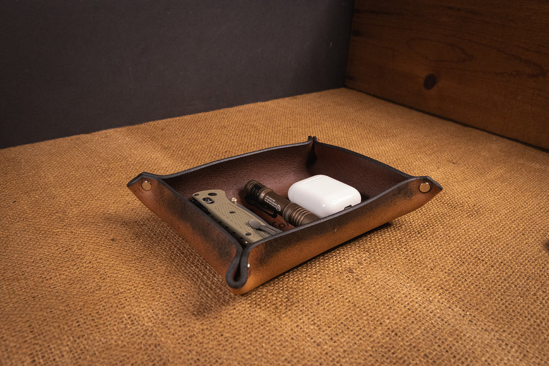 Handmade USA Premium Leather Organizer Trays