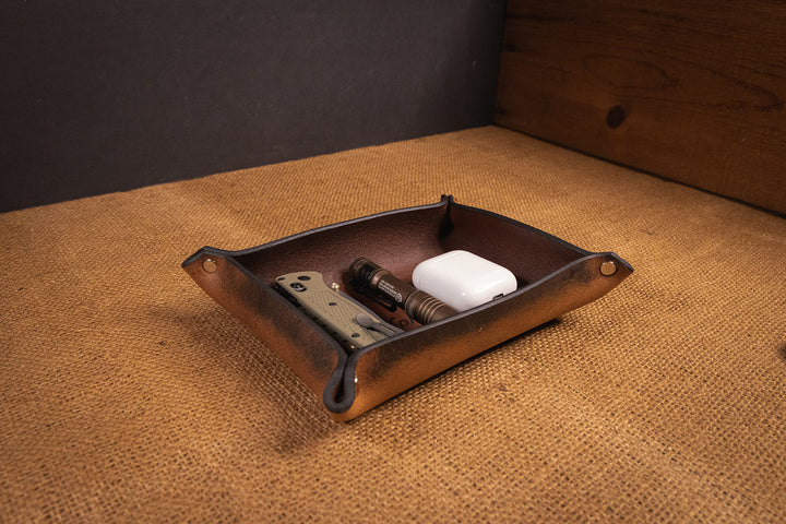 Handmade USA Premium Leather Organizer Trays