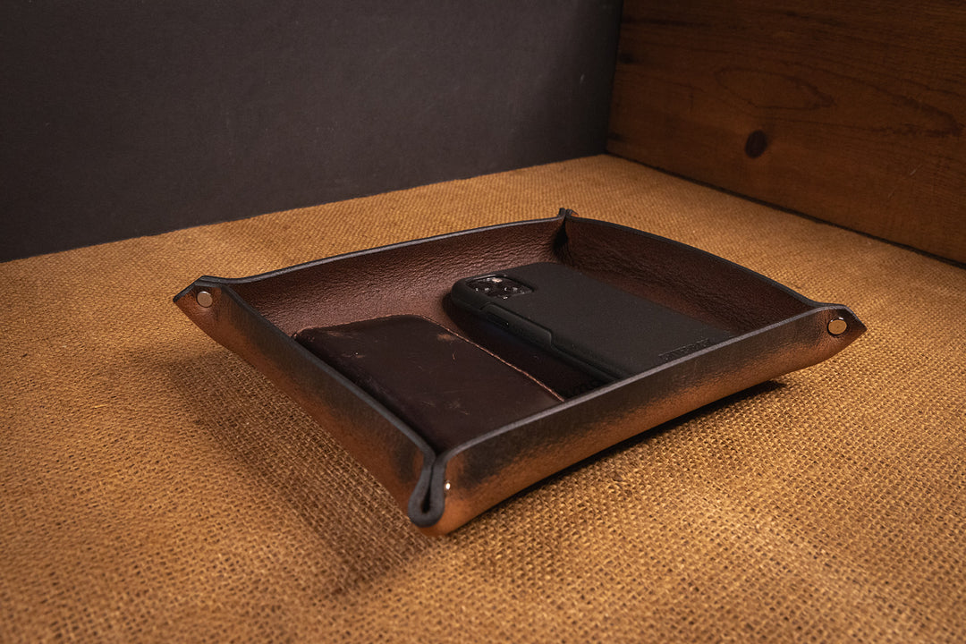 Handmade USA Premium Leather Organizer Trays