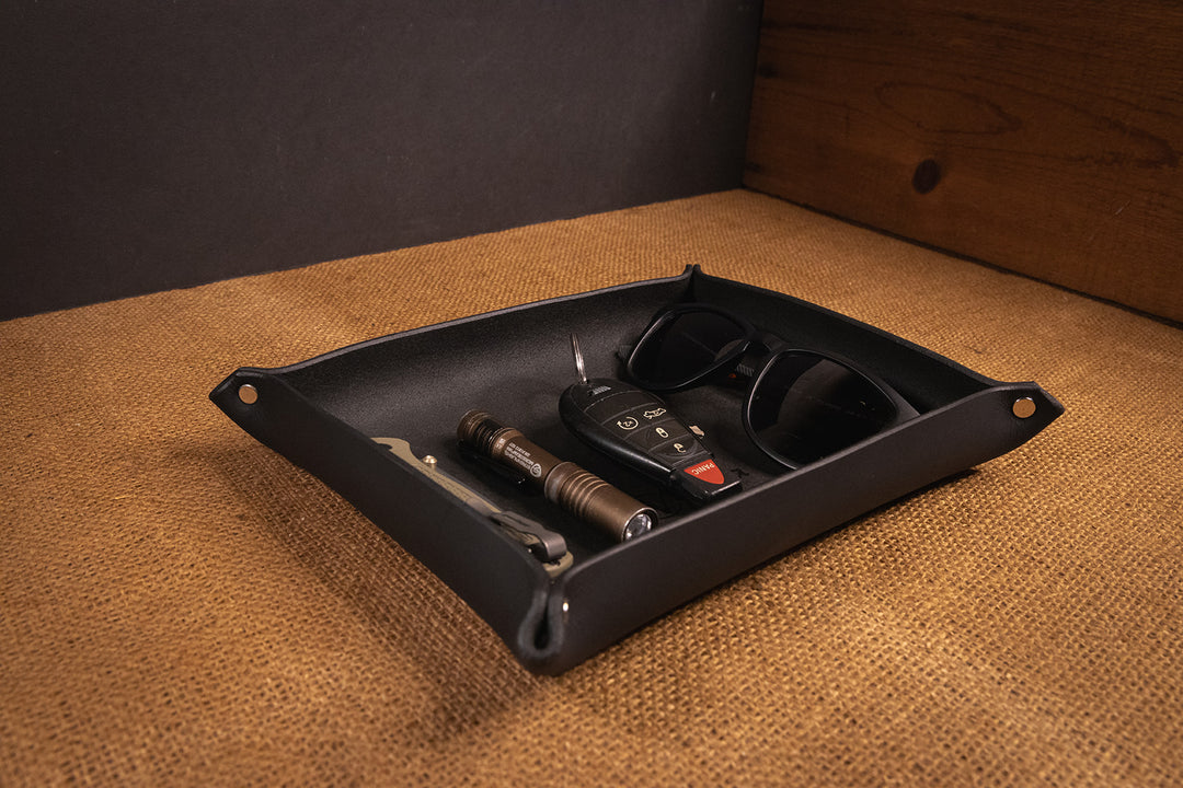 Handmade USA Premium Leather Organizer Trays