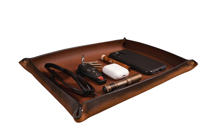 Handmade USA Premium Leather Organizer Trays