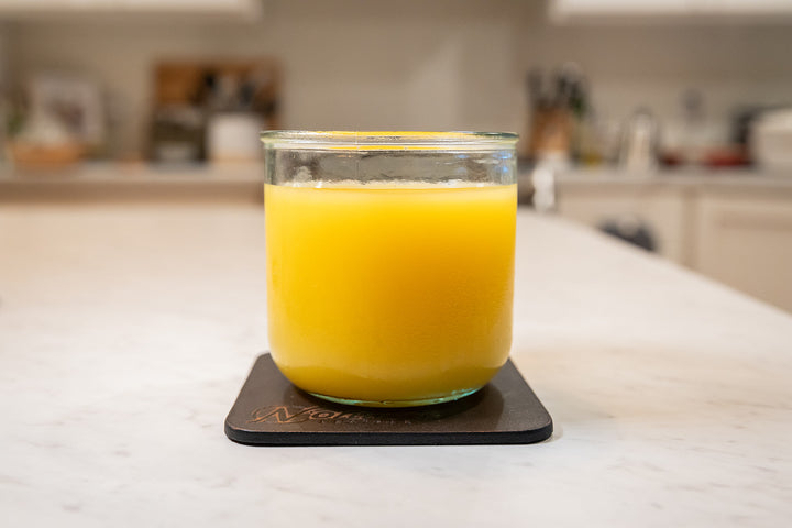 Vintage Brown Square Leather Coaster Set  Display