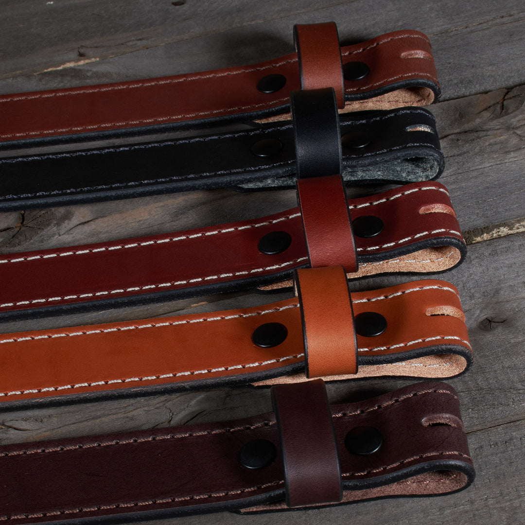 THE NO BUCKLE BELT HD SERIES - LEATHER BELT BLANK– 1.5” Accent Stitched