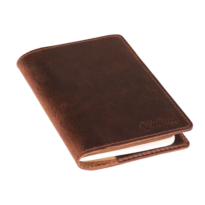 Leather Journal Cover – Fits Field Notes & Moleskine Cahier Pocket Notebooks (3.5" x 5.5")