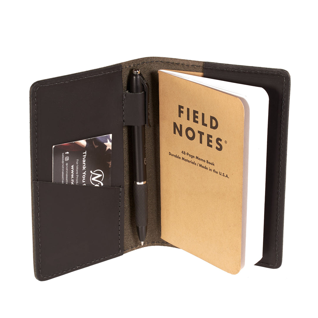 Leather Journal Cover – Fits Field Notes & Moleskine Cahier Pocket Notebooks (3.5" x 5.5")