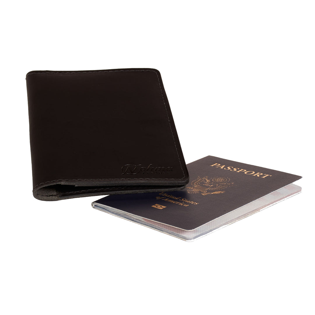Leather Passport Cover – Handmade Travel Wallet - Fits Passports & Pocket Notebooks (3.5" x 5.5")