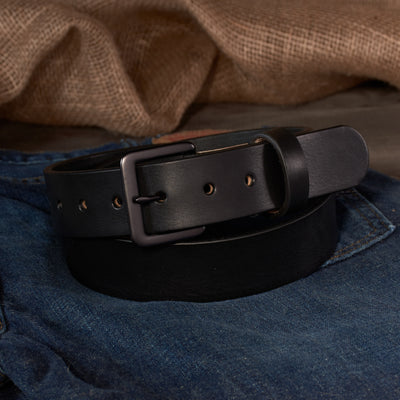 THE CLASSIC HD SERIES - LEATHER BELT – GUNMETAL – 1.5”