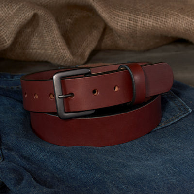 THE CLASSIC HD SERIES - LEATHER BELT – GUNMETAL – 1.5”