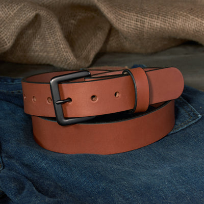 THE CLASSIC HD SERIES - LEATHER BELT – GUNMETAL – 1.5”