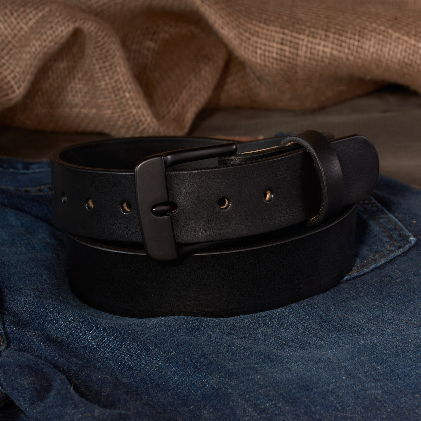 THE FRONTIER HD SERIES - LEATHER BELT – BLACK – 1.5”