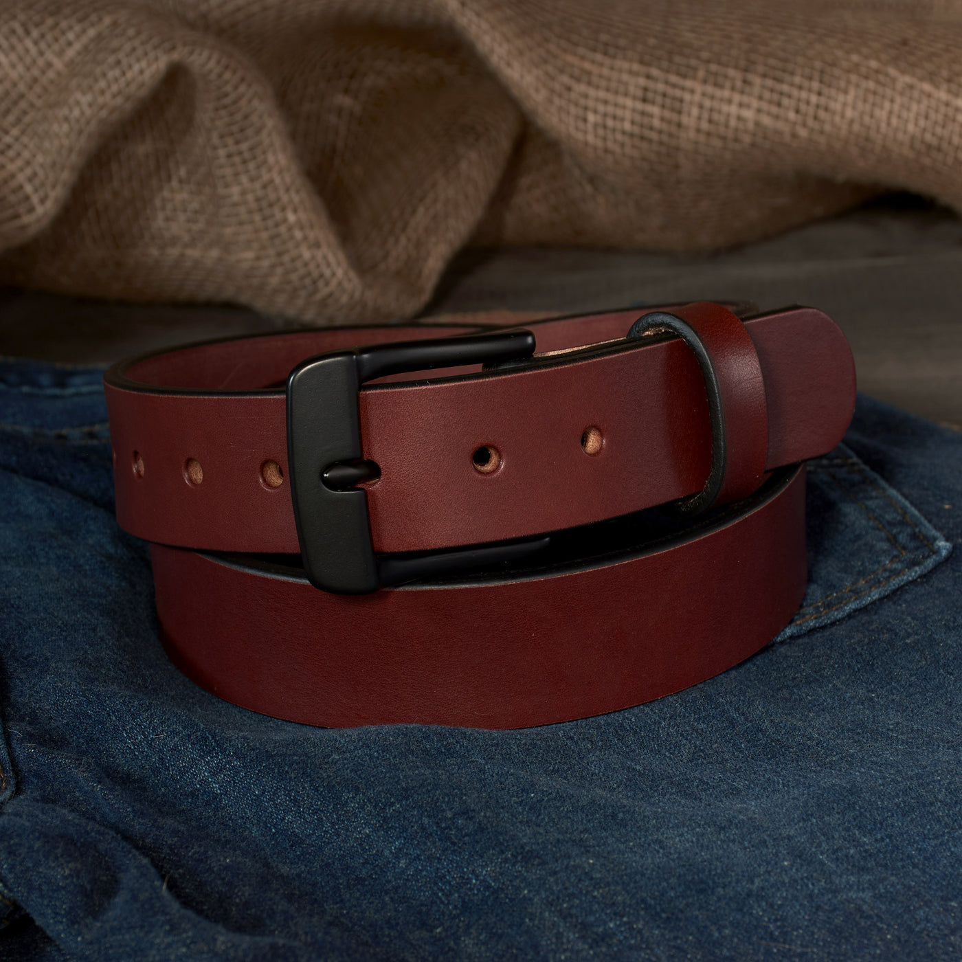 THE FRONTIER HD SERIES - LEATHER BELT – BLACK – 1.5”