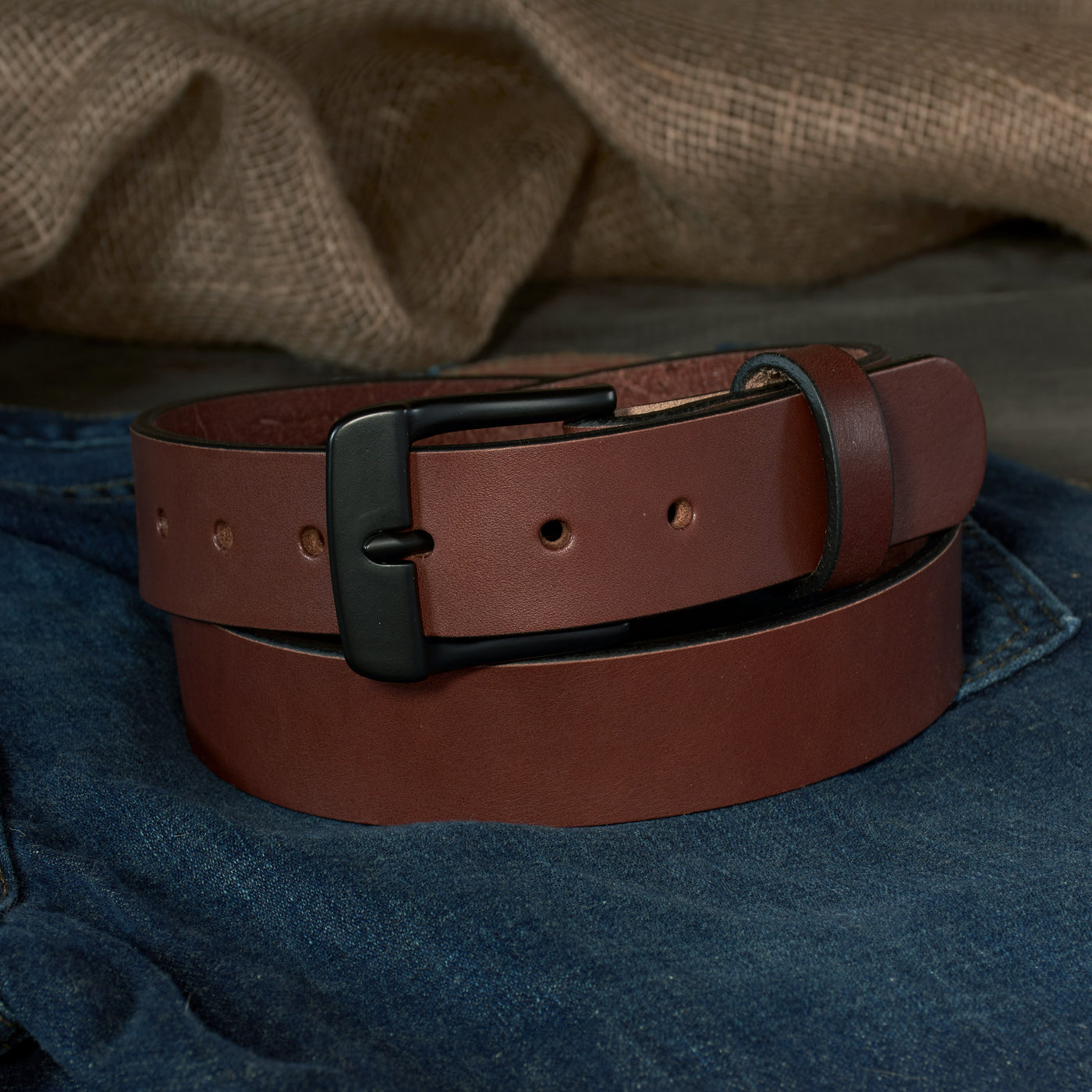 THE FRONTIER HD SERIES - LEATHER BELT – BLACK – 1.5”