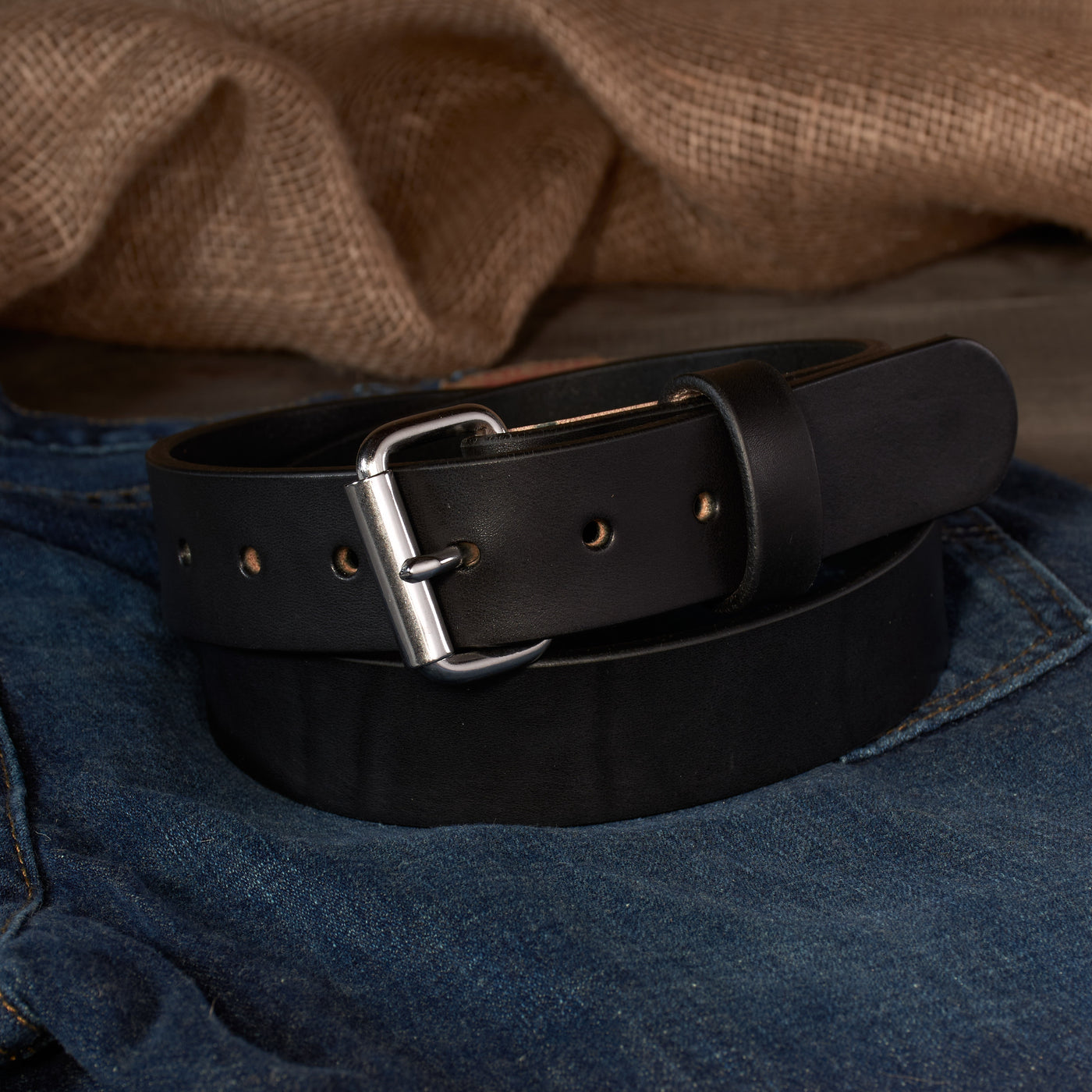 THE OUTFITTER HD SERIES - LEATHER BELT – Stainless Steel – 1.5”