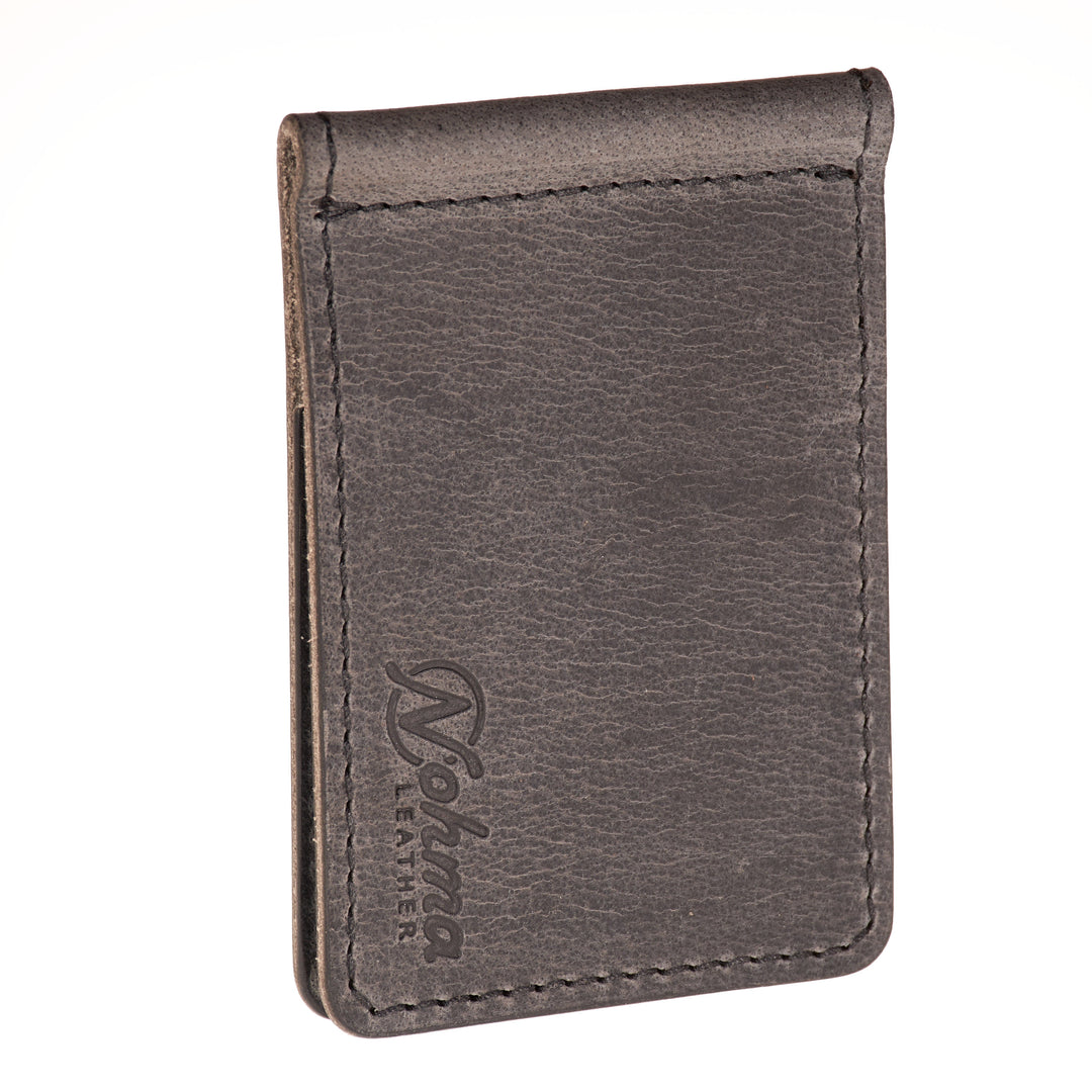 The Lincoln – Slim Minimalist Leather Bifold Wallet with Money Clip