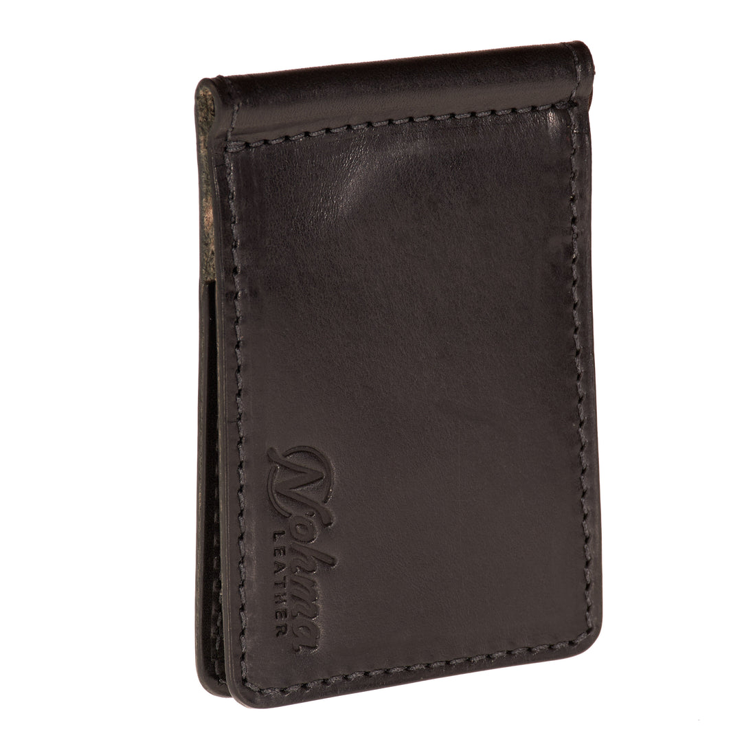 The Lincoln – Slim Minimalist Leather Bifold Wallet with Money Clip
