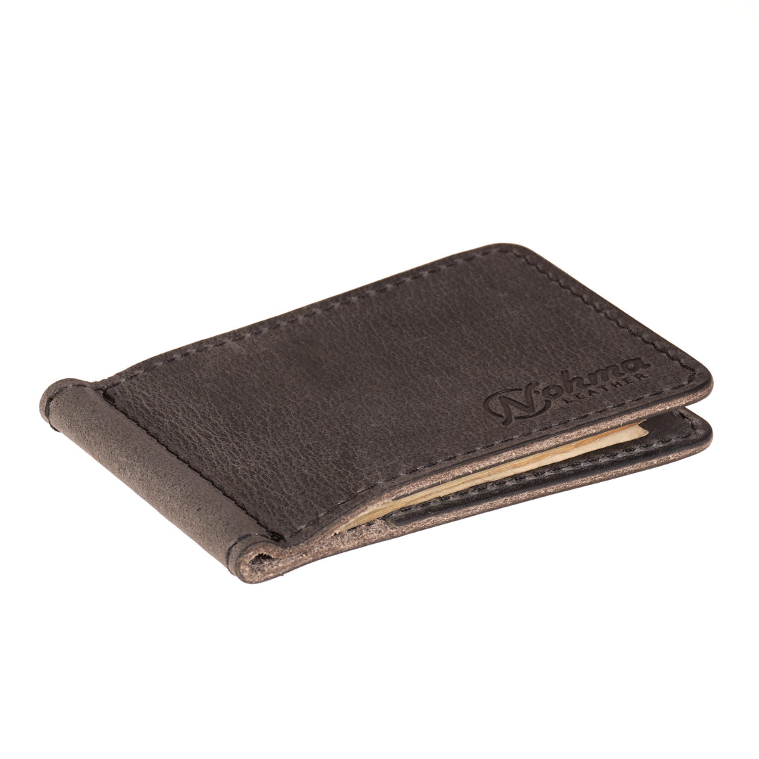 The Lincoln – Slim Minimalist Leather Bifold Wallet with Money Clip