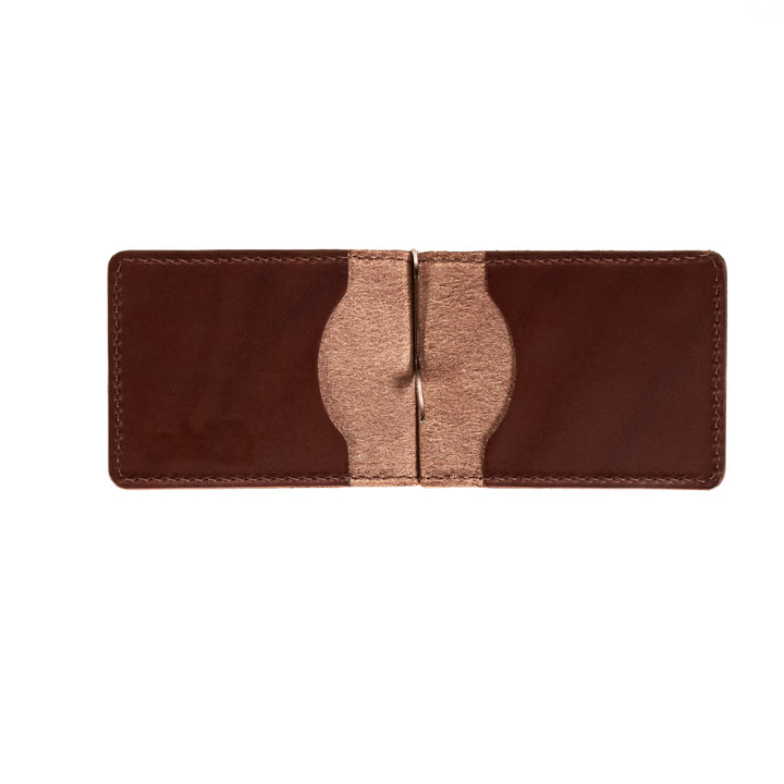 The Lincoln – Slim Minimalist Leather Bifold Wallet with Money Clip