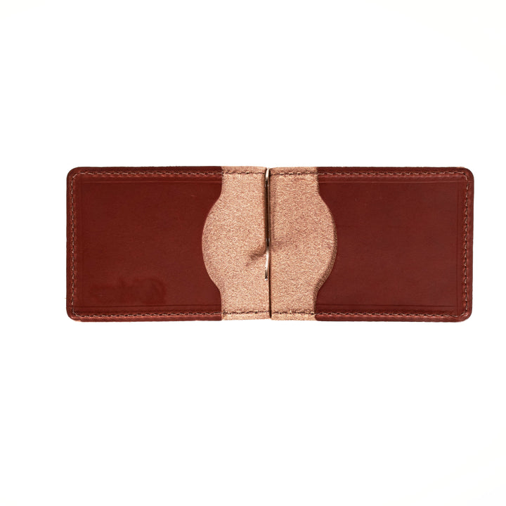 The Lincoln – Slim Minimalist Leather Bifold Wallet with Money Clip