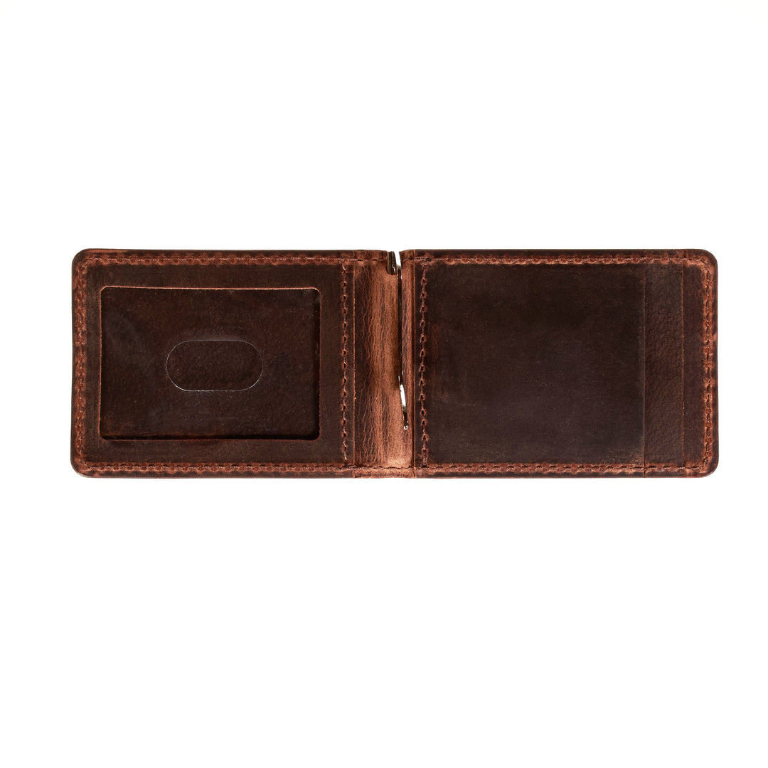 The Benjamin Bifold Wallet – Slim Minimalist Leather Wallet with Money Clip