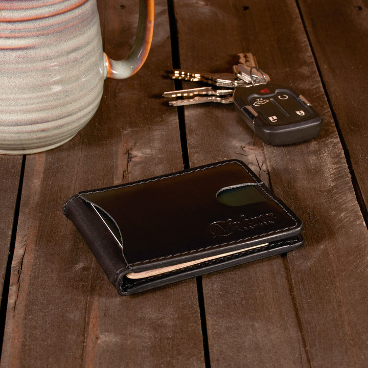 The Benjamin Bifold Wallet – Slim Minimalist Leather Wallet with Money Clip
