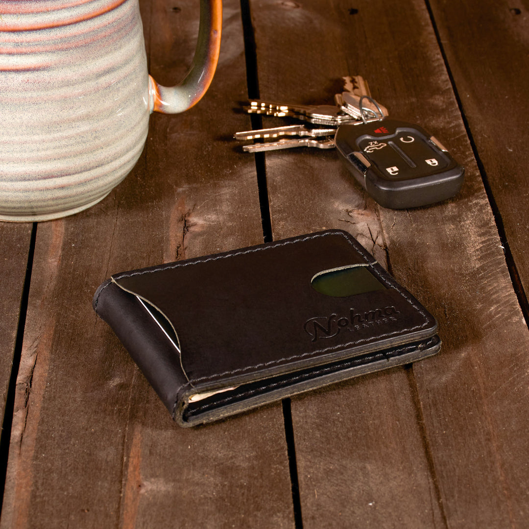 The Benjamin Bifold Wallet – Slim Minimalist Leather Wallet with Money Clip