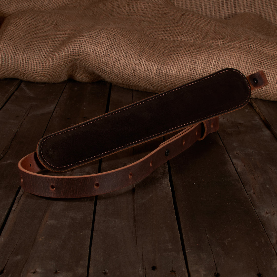 BF500 Buffalo Leather Padded Rifle Sling