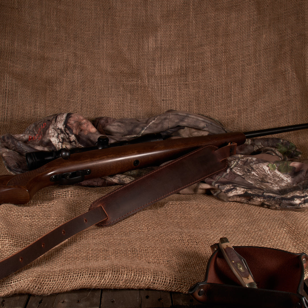 BF500 Buffalo Leather Padded Rifle Sling
