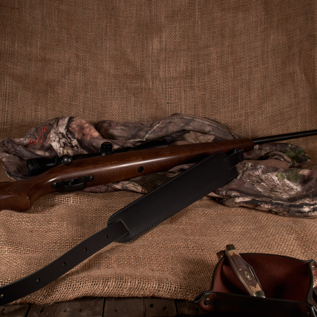 BF500 Buffalo Leather Padded Rifle Sling