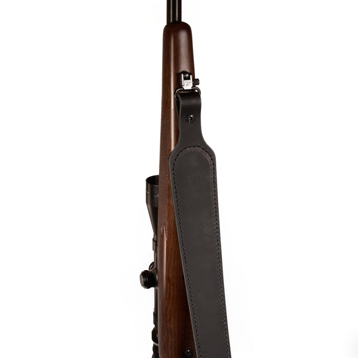 BF700 Buffalo Leather Cobra Style Rifle Sling – Padded with Suede Back – Amish Handmade in USA