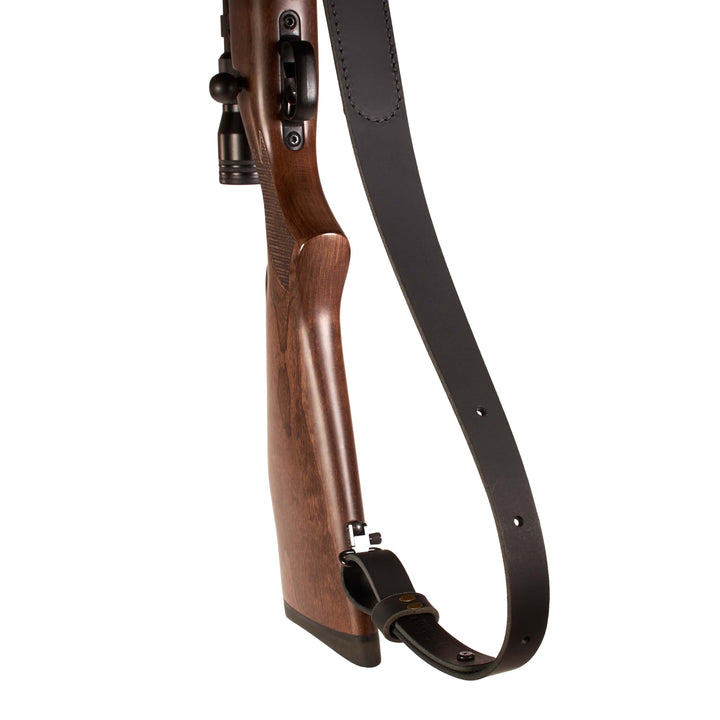 BF700 Buffalo Leather Cobra Style Rifle Sling – Padded with Suede Back – Amish Handmade in USA