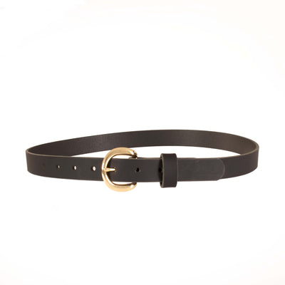 Women’s Belt - Full-Grain Leather Belt for Jeans, Dresses & Casual Wear with Solid Buckle