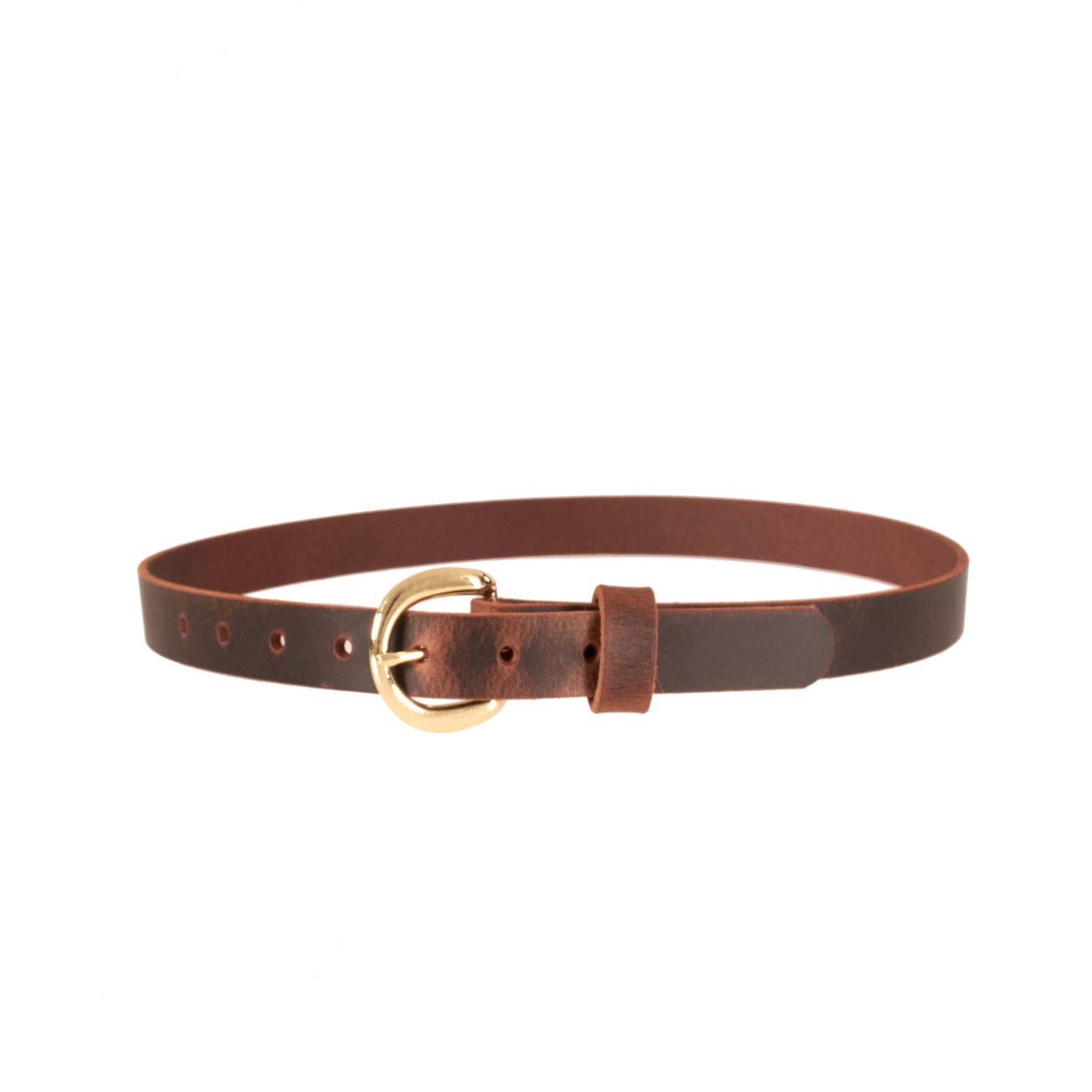Women’s Belt - Full-Grain Leather Belt for Jeans, Dresses & Casual Wear with Solid Buckle