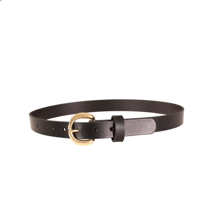 Women’s Belt – Premium Bridle Leather Belt for Jeans, Dresses & Everyday Wear with Solid Buckle