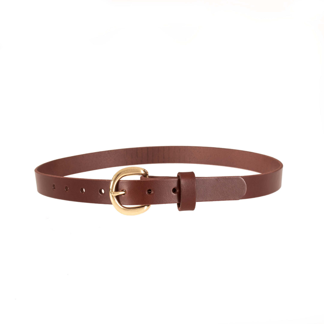 Women’s Belt – Premium Bridle Leather Belt for Jeans, Dresses & Everyday Wear with Solid Buckle