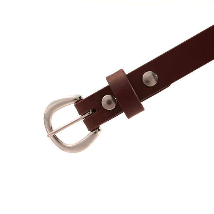 Women’s Belt – Premium Bridle Leather Belt for Jeans, Dresses & Everyday Wear with Solid Buckle