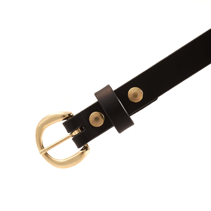 Women’s Belt – Premium Bridle Leather Belt for Jeans, Dresses & Everyday Wear with Solid Buckle