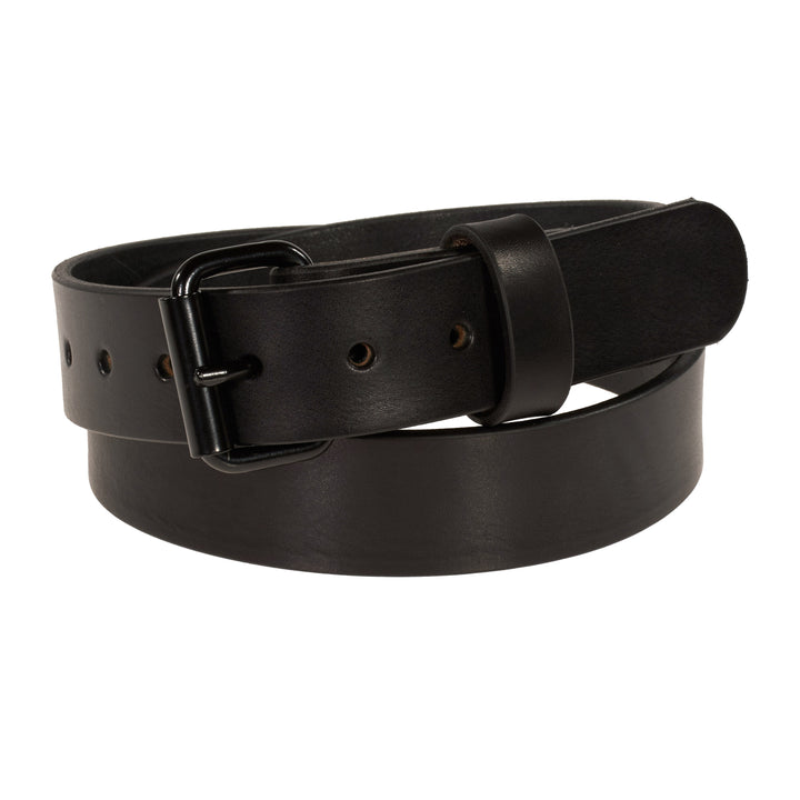 THE OUTFITTER HD SERIES - LEATHER BELT – BLACK – 1.5”