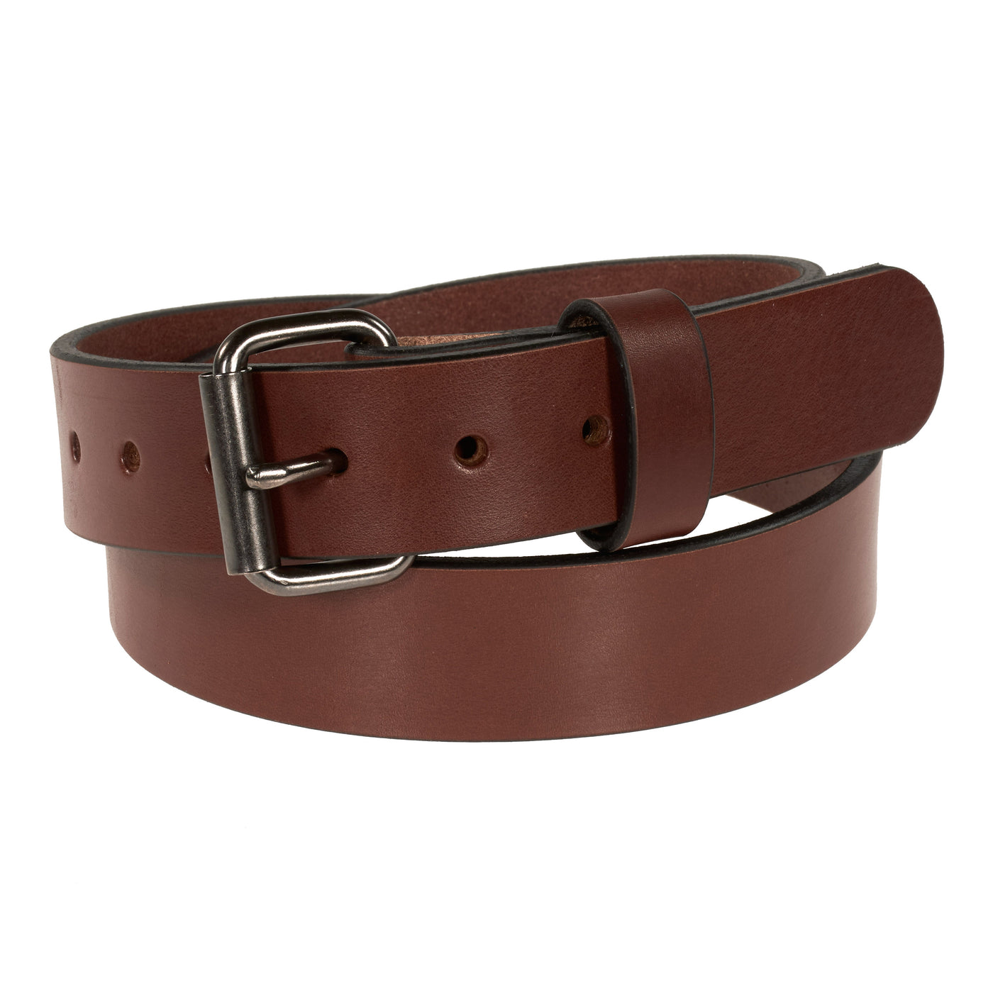 THE OUTFITTER HD SERIES - LEATHER BELT – Matte Nickel – 1.5”