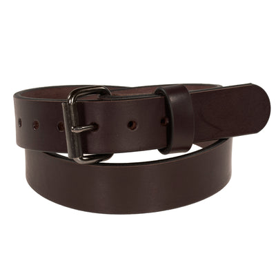 THE OUTFITTER HD SERIES - LEATHER BELT – Matte Nickel – 1.5”