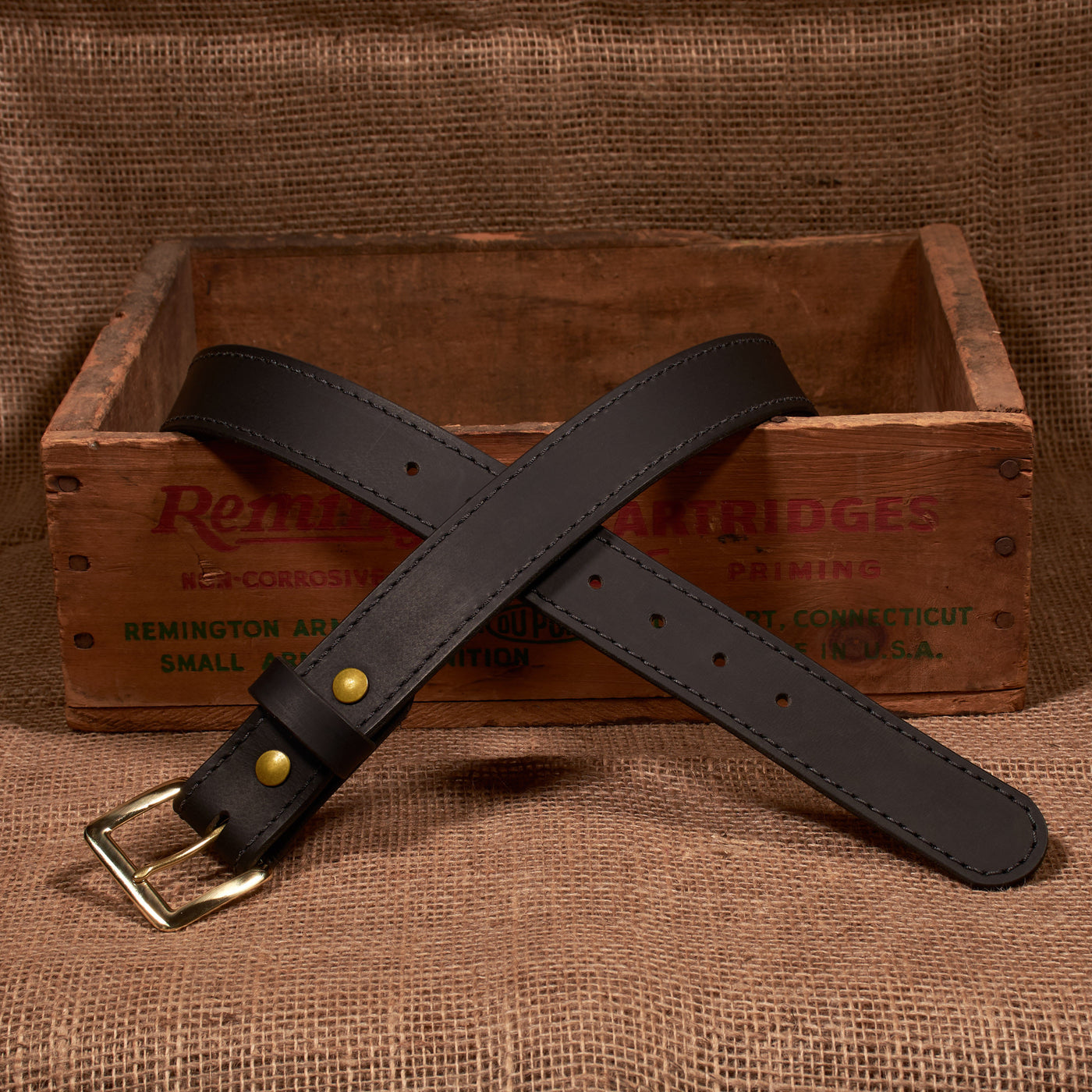 The Classic Series Leather Belt - Solid Brass