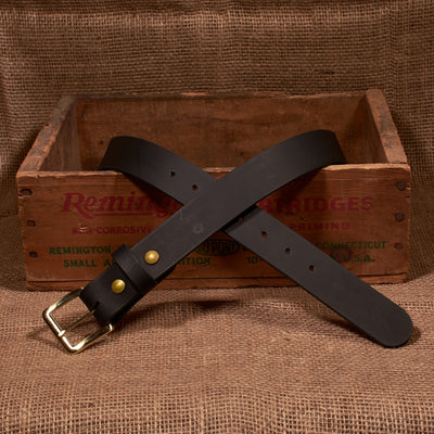 The Classic Series Leather Belt - Solid Brass