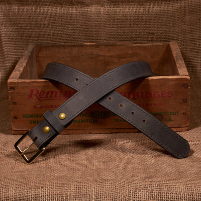 The Classic Series Leather Belt - Solid Brass