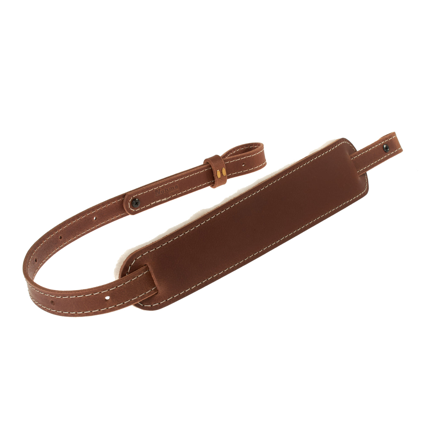 BF500SW Buffalo Leather Padded Rifle Sling - Sheep Wool Comfort Pad