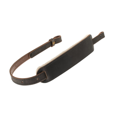 BF500SW Buffalo Leather Padded Rifle Sling - Sheep Wool Comfort Pad