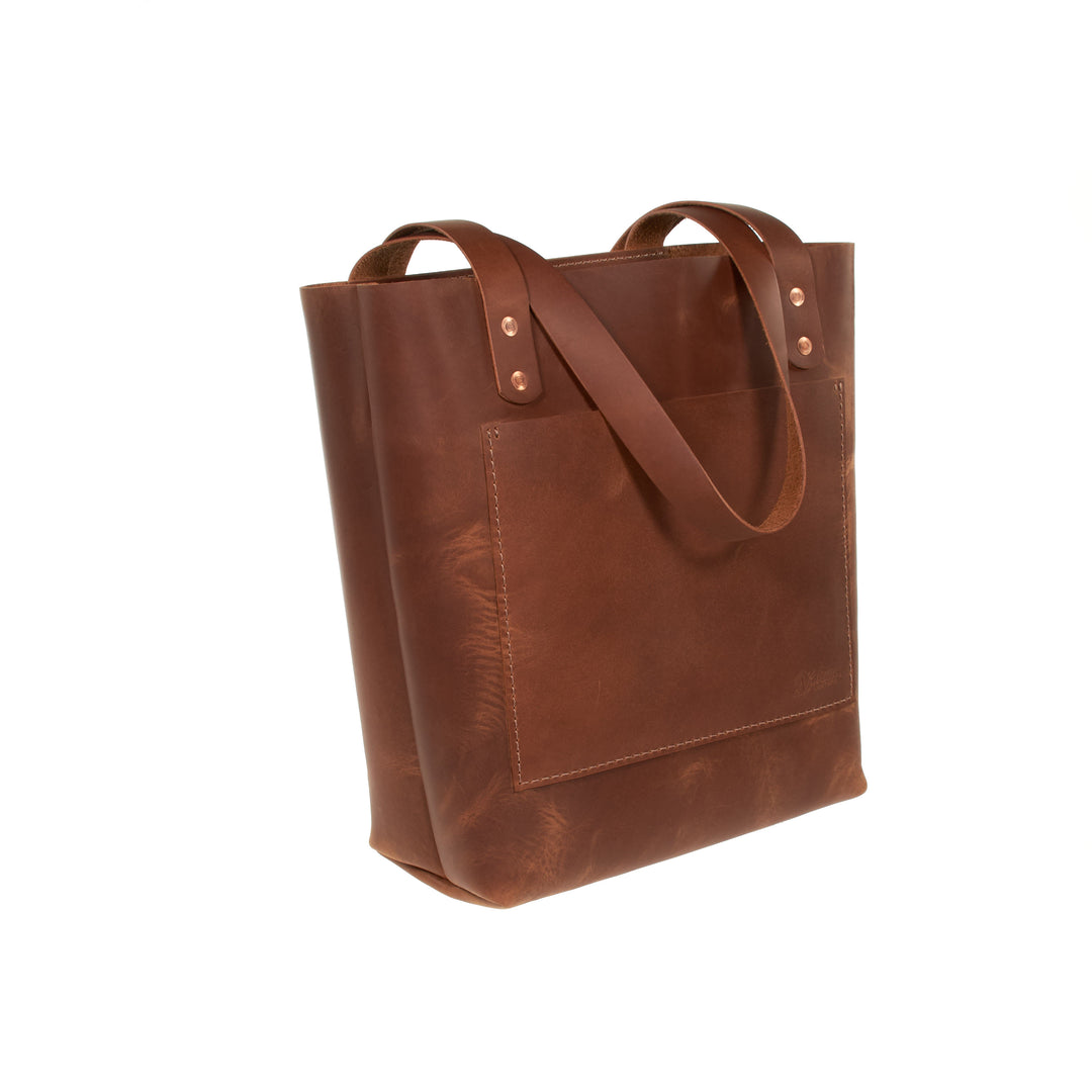 Leather Tote Bag -Small