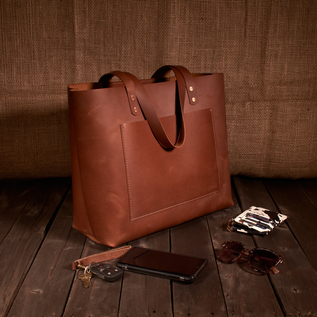 Leather Tote Bag - Large