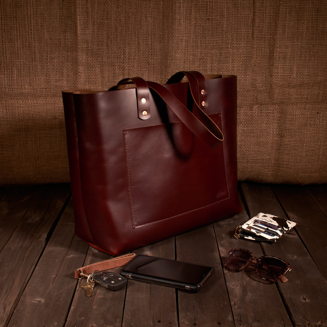 Leather Tote Bag - Large